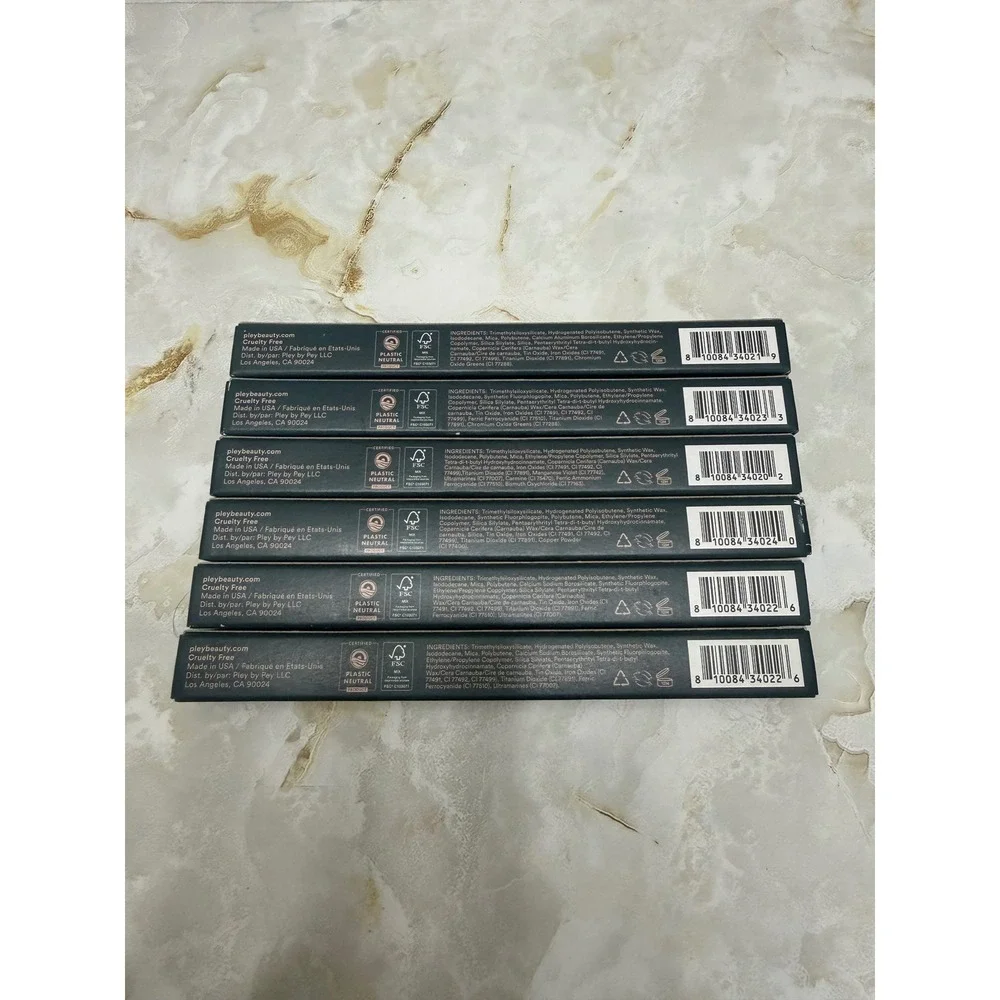Pley Beauty Let It Linger 12-Hour Longwear Eyeliner Set of‎ 6 Denim Flora Flora